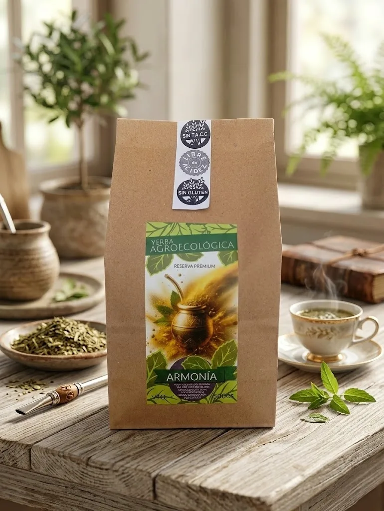 Yerba Mate Agroecológica Manzanilla-Cedrón-Coco